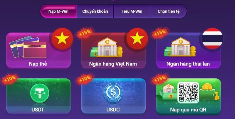 Nạp và rút tại M365